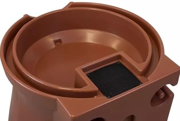 Rain Wizard Decorative Rain Barrel, 50 Gallon, with Brass Spigots (Terracotta)