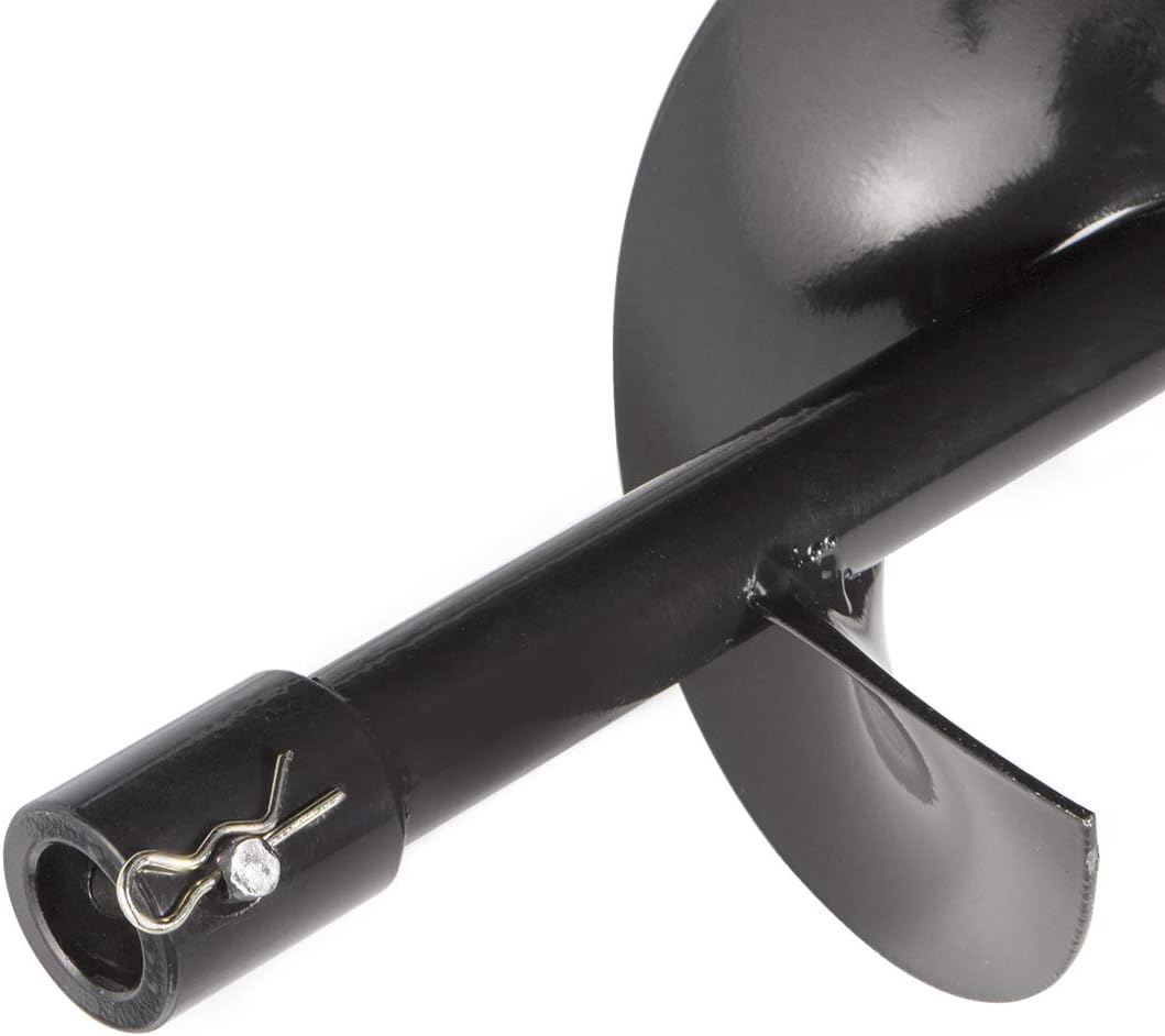 XtremepowerUS Replacement Auger Bit 6" inch for Post Holes Earth Digger Planting Drill Fence Hole Maker Machine Shaft Size 3/4"