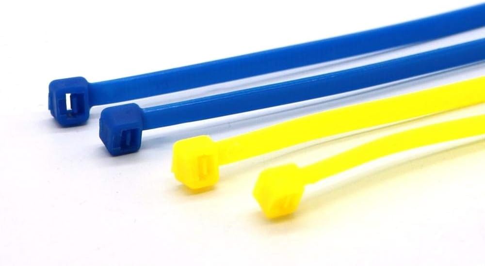 SYD 4 Inch length, 18lb Small size Self Locking Nylon Cable Zip Ties -1000 Piece (Blue)