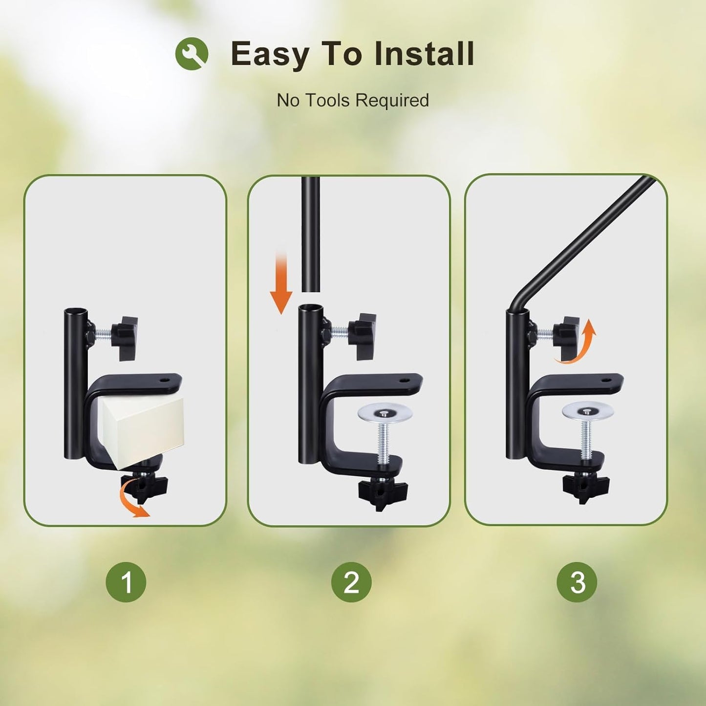 MIXXIDEA Deck Hook Outdoor Hanging Brackets:43 Inches Wall Mounted Hook Plants & Wind Chimes Risk-Free Lanterns Large Wind Chimes Lanterns