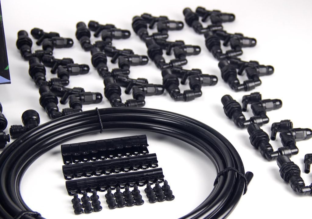 MistKing β Advanced Misting System (3/8β Backbone), 5th Gen | Used by Zoos, Institutions & Hobbyists | Expandable to 70 Nozzles | Fine Mist | 50 Micron Droplets | Upgraded Timer & Components |