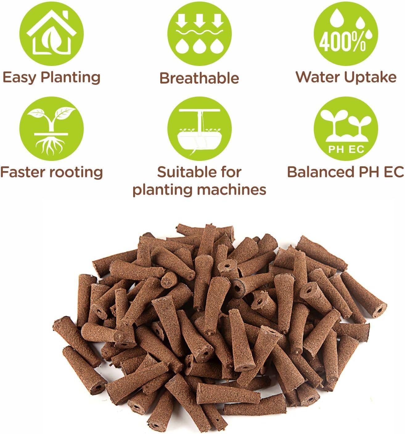 50 Piece Hydroponic Pods Kit: Grow Anything with 50 Grow Sponges, Easy to Use for Indoor for Hydroponic Indoor Garden System, 50 Grow Sponges, 1pc Tweezer