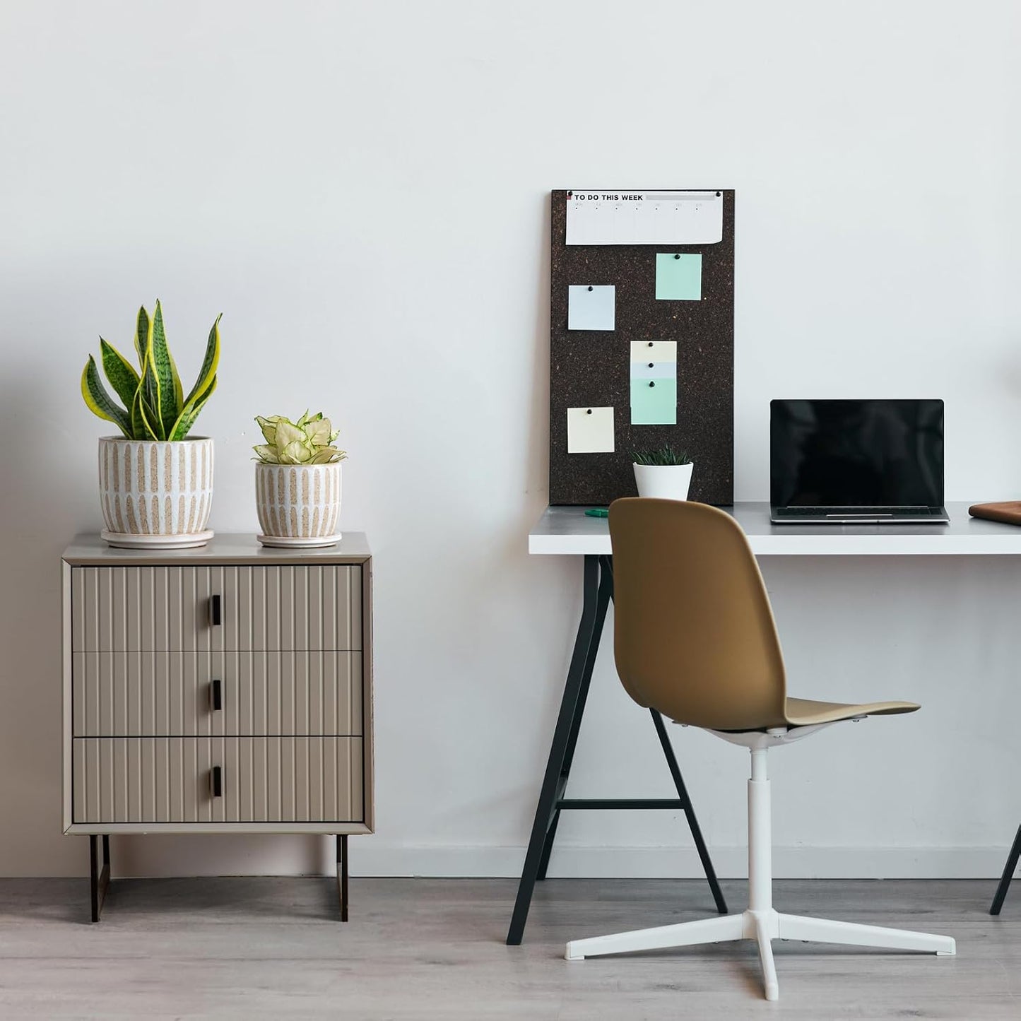 Ceramic Flower Pots Indoor-Outdoor: 7.75 Inch Large Planters with Drainage Holes & Saucer - Modern Decorative Plant Pots Ceramic for Home Gardeners (Striped)