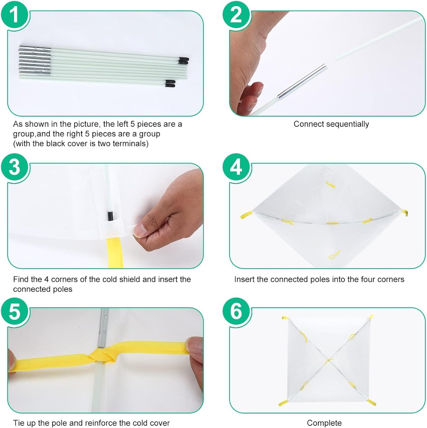 Plant Covers Freeze Protection,Plant Protector and Cover,Winter Snow & Frost Covers with Stakes,Warm Plant Tent, Protecting Fruit Tree Potted Plants and Shrub from Freezing Animals Eating.(2 Pack)