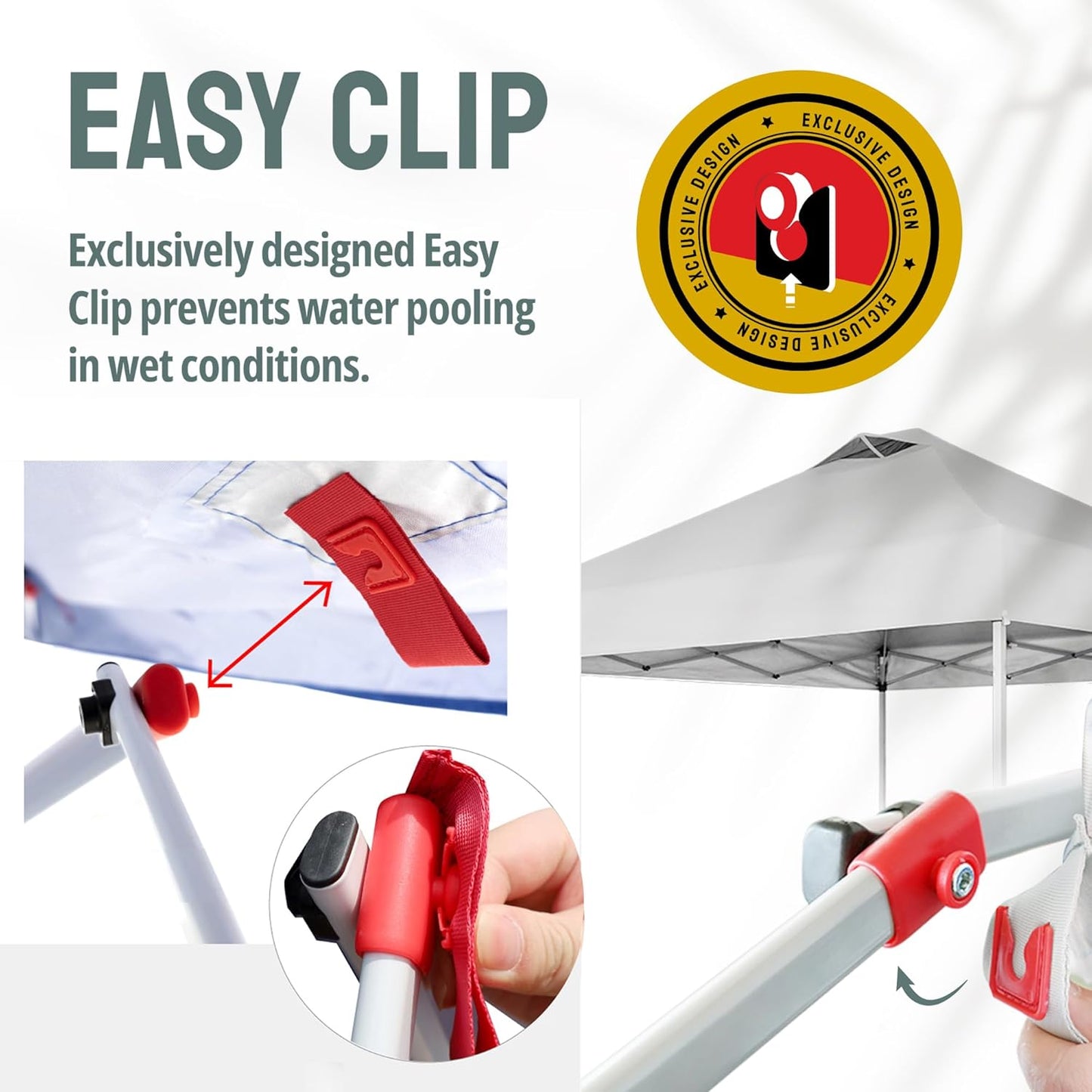 CROWN SHADES 10x10 Pop Up Canopy with 1 Side Wall - Beach Tent with One Push Setup - Outdoor Sun Shade for Events, Parties, Camping - Gazebo with STO-N-Go Cover Bag (Red)