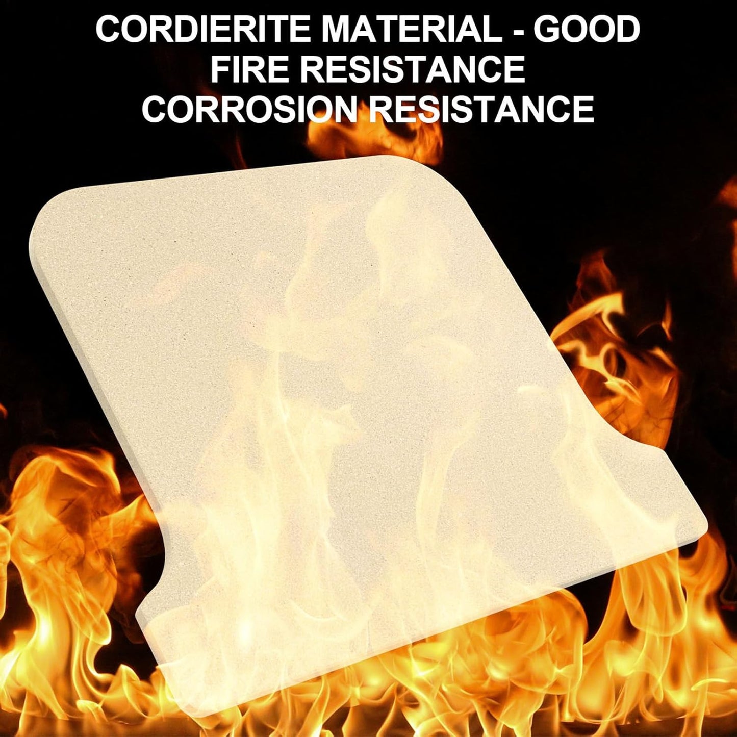 Pizza Stones Replacement Parts for Ooni Koda 16 Gas Oven, 28mbar Outdoor Propane Pizza Oven Cordierite Baking Stones for Ooni Pizza Stones Accessories for Bread