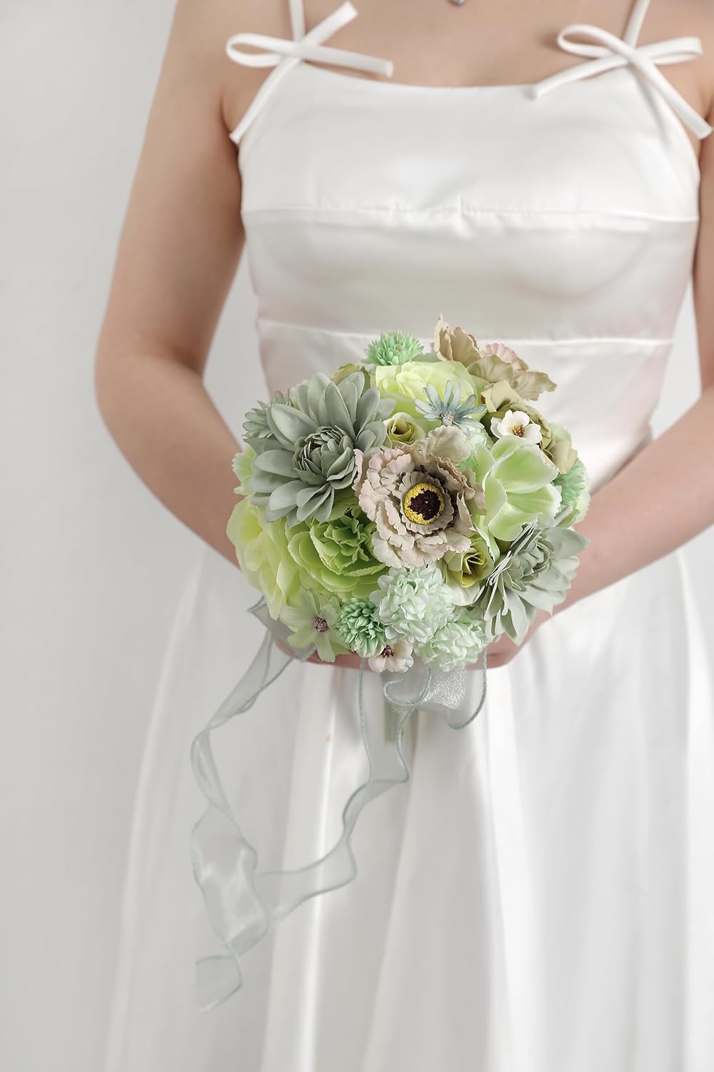 YYHUAWU Faux Flower Heads Mini Artificial Flower Heads Fake Peony Daisy Rose Flowers Multicolor Small Silk Daisy Flower Heads for Craft Garland Wedding Party DIY Home Decoration