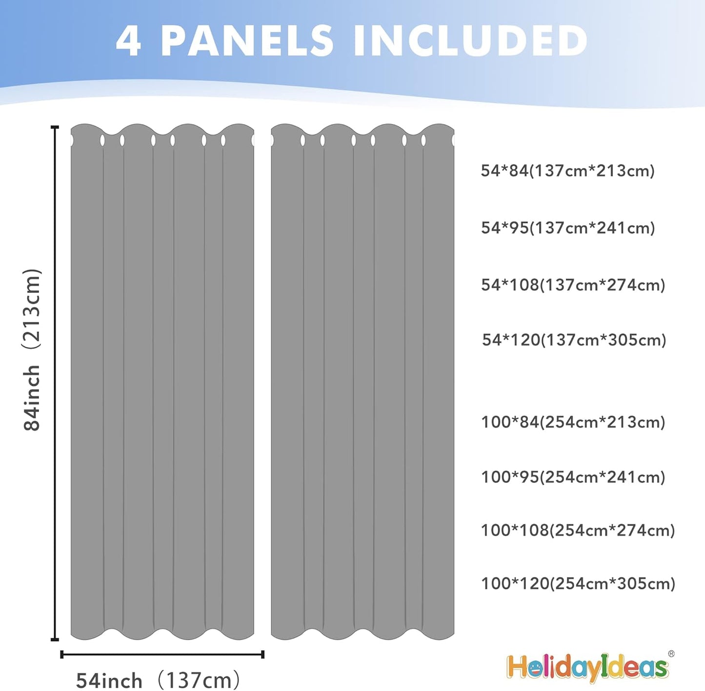 HolidayIdeas Beige Outdoor Sheer Curtains for Patio Waterproof, 4 Panels - 54 x 95 Inch - Light Filtering Voile Outside Curtains Grommet Drapes for Front Porch, Gazebo, Pergola, Backyard