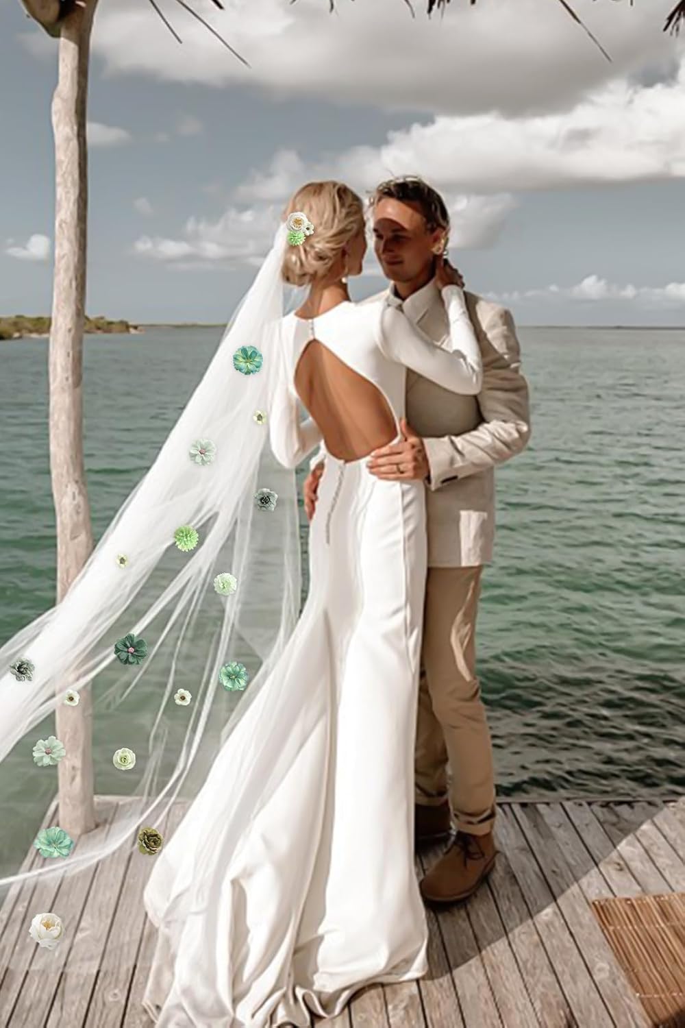 Faux Flower Heads Small Silk Artificial Flower DIY Fake Mini Flowers Rose Daisy Multicolor Flowers Craft Supplies for Wedding Party Wreath Graduation Season Party Home Decor (125, Green)