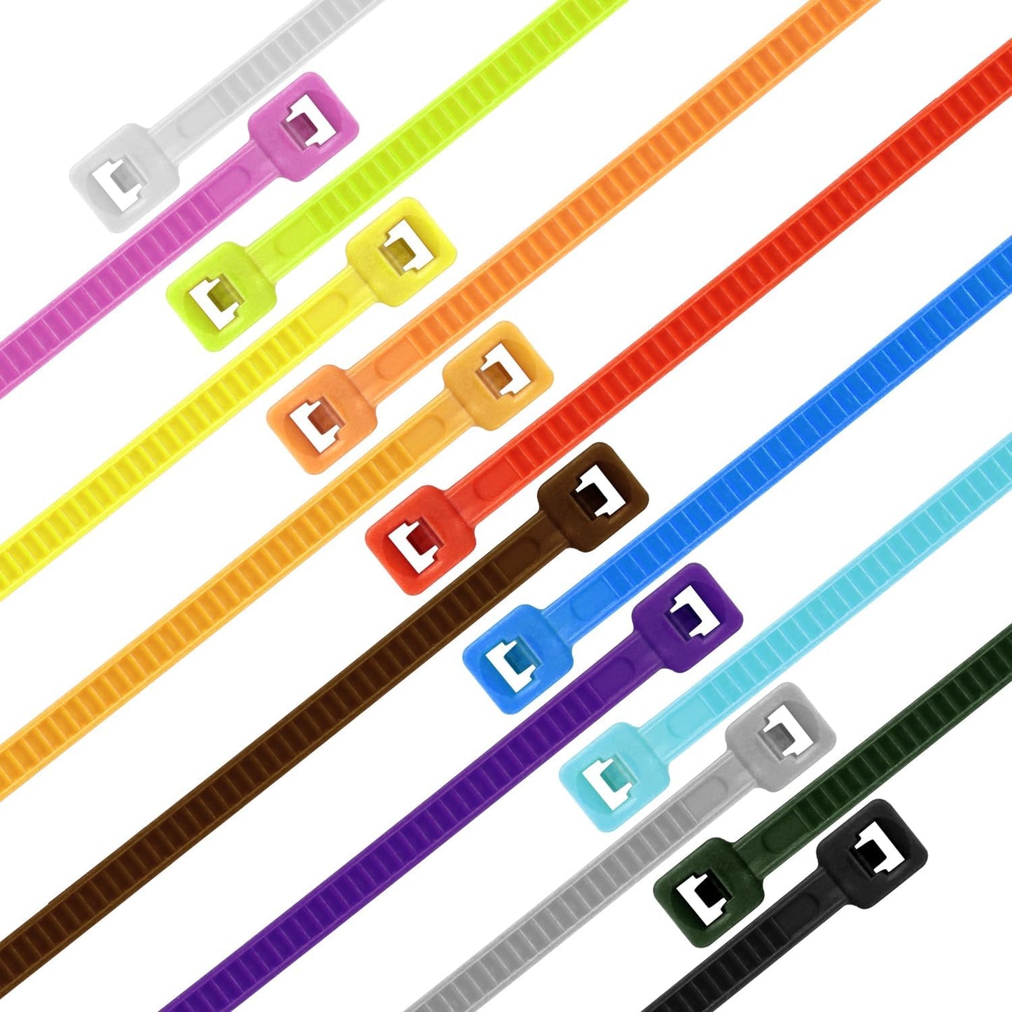 14 Inch Zip Ties Blue 1000 PCS, 40 Lbs- Heavy Duty Tensile Strength, Nylon PA66 UV Resistant Cable Ties for Indoor and Outdoor Use - Ideal for object bundling and fastening