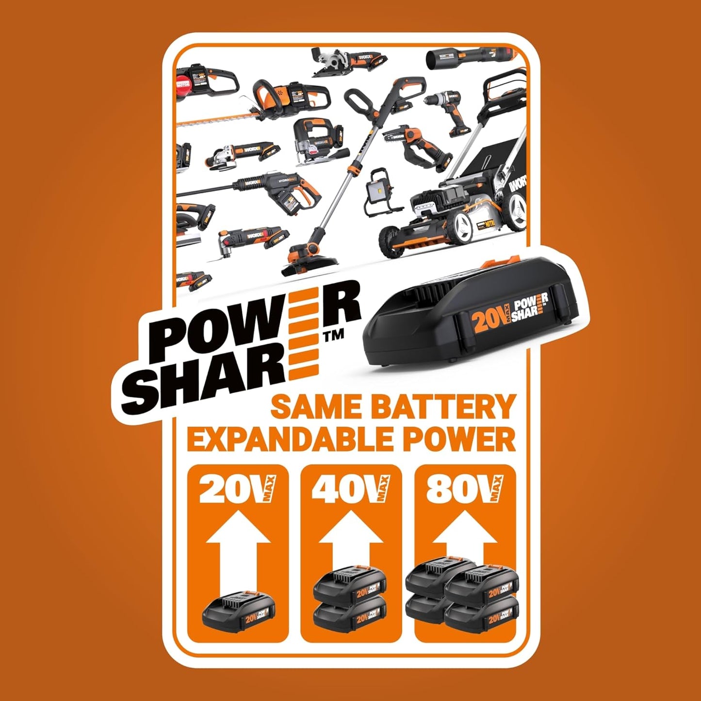 WORX 20V Cordless Misting Fan w/ 3 Speed & 3 Mist Settings, Bucket Top Portable Fan Max 15Ft Misting Distance, Lightweight Quiet Battery Operated Fan w/Long Runtime Power Share WX097L.9 – Tool Only