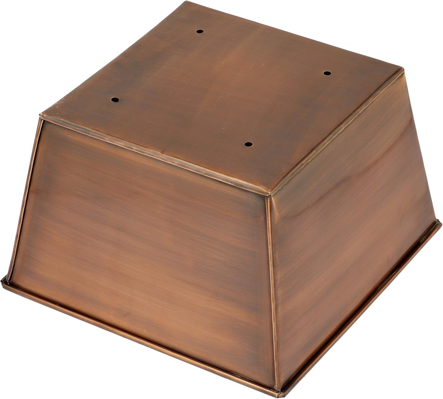 H Potter Tall Square Planter Stainless Steel with Antique Copper Finish Indoor and Outdoor Garden Pot Plant Box Holder for Succulent Flowers 36.5 Inches in Height