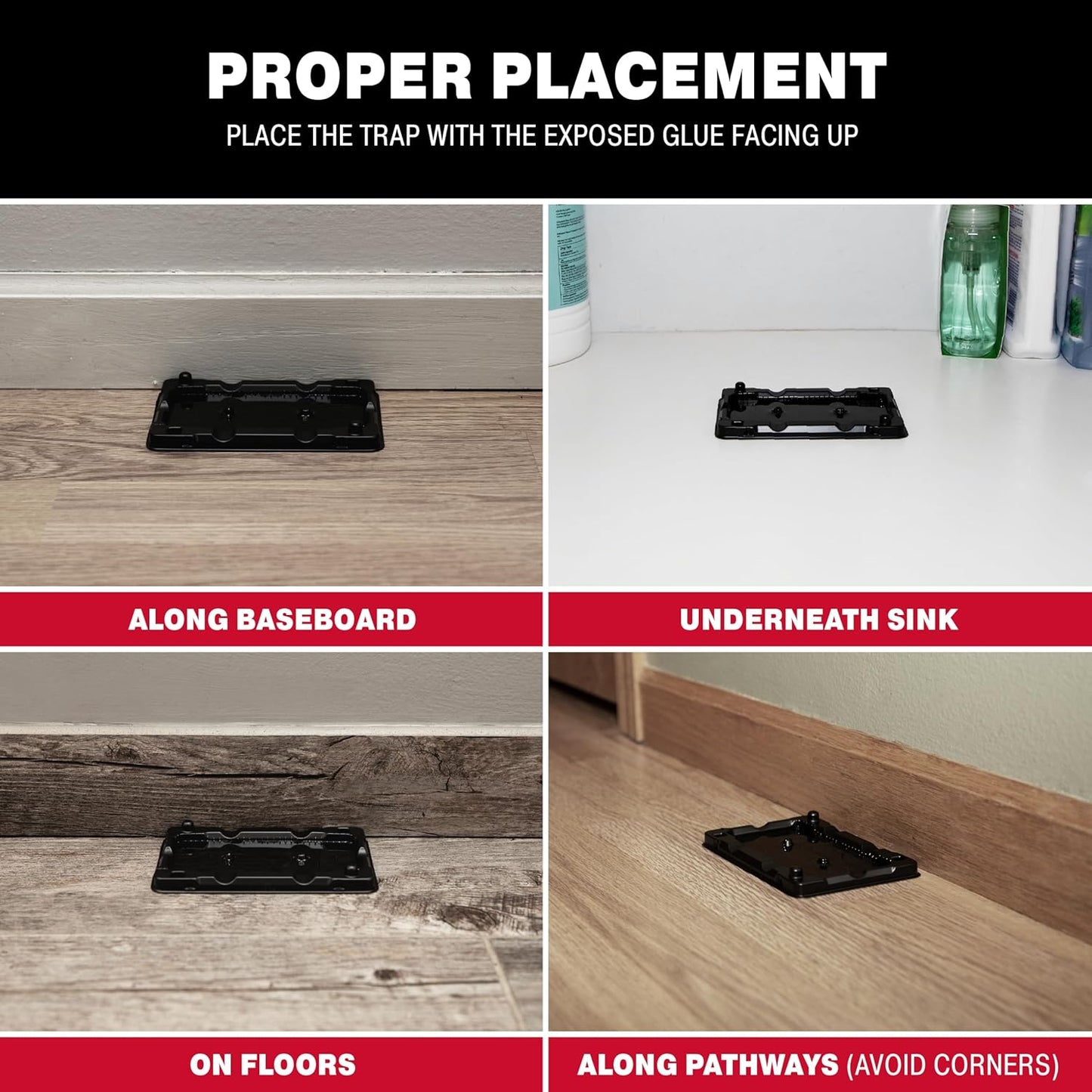 Catchmaster Mouse & Insect Glue Traps 16-Pk, Adhesive Rodent & Bug Catcher, Mouse Traps Indoor for Home, Sticky Glue Boards for Mice and Insects, Pest Control for House & Garage