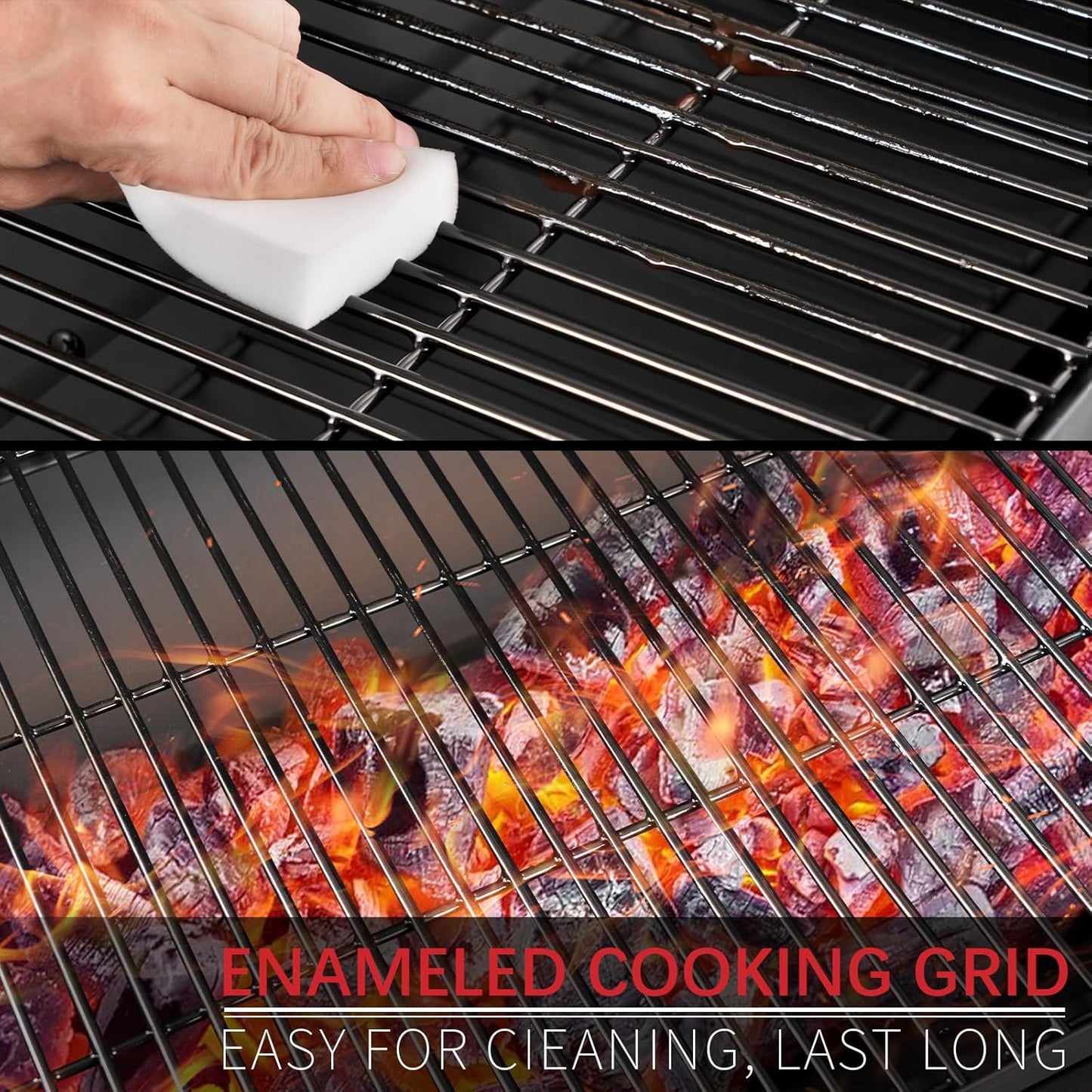 Barrel Charcoal Grill, Large Charcoal Grills with Side Shelf, Outdoor BBQ Grill,Perfect for Backyard Camping, Patio Parties, and Picnics