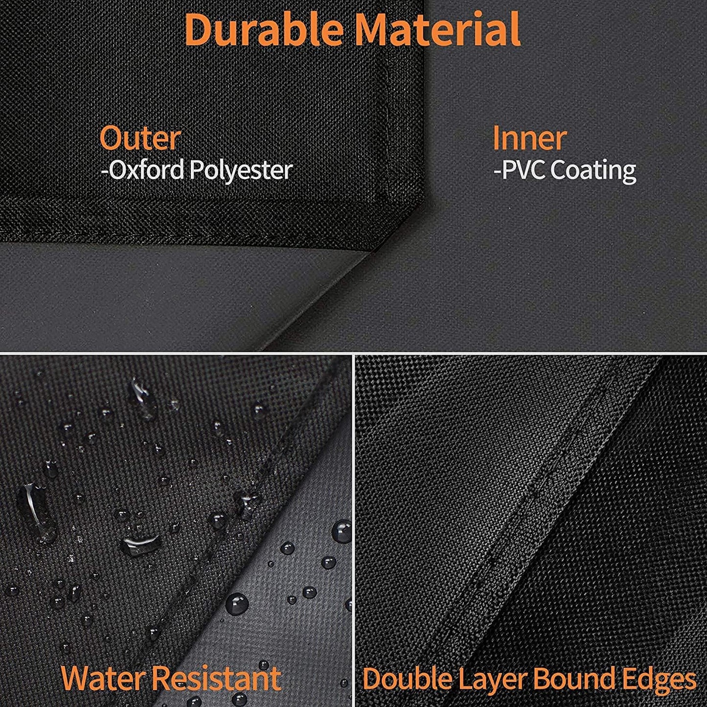 Heavy Duty 600D Polyester Grill Cover Compatible with 24 Inch Tabletop Royal Gourmet GT1001 & GT2005, Waterproof Outdoor BBQ Portable Griddle Cover CR2005