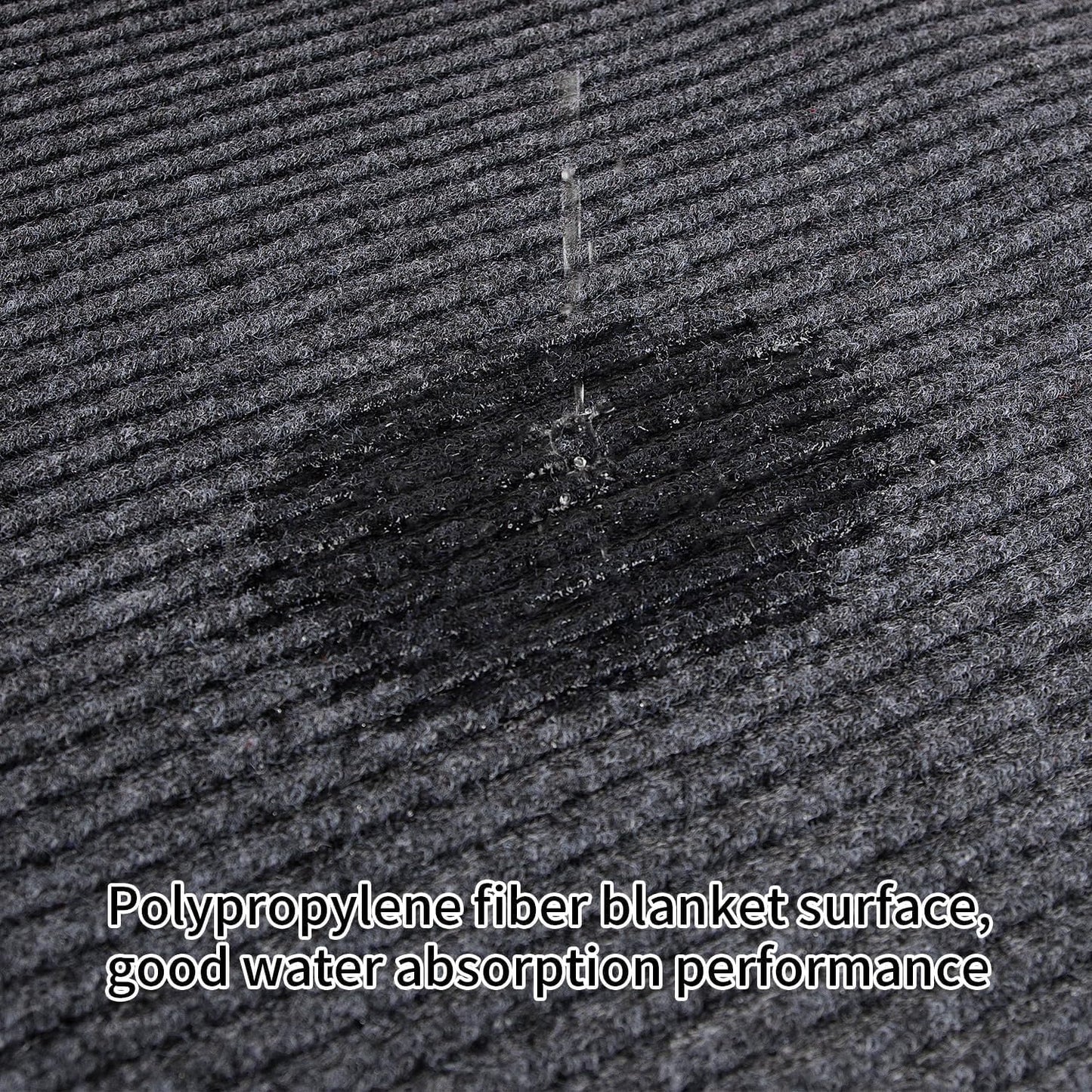 TANYOYO 4' X 6' Commercial Grade Door Floor Mat Brush Step Entrance Mat Vinyl Backed Utility Doormat Heavy Duty Floor Rugs Commercial Outdoor Carpet Indoor Entrance Mat,Grey