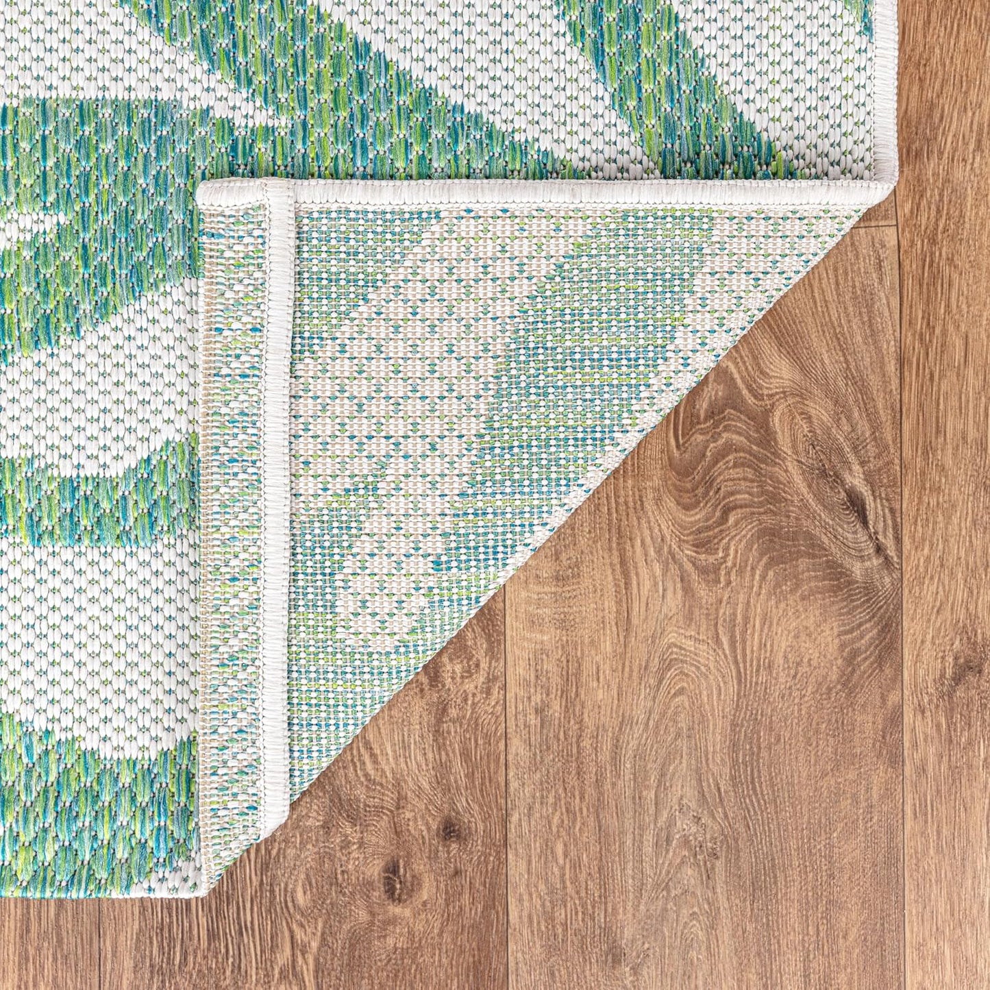 Keen Home Design Terrace Outdoor Area Rug - 4x6 Washable Indoor/Outdoor Rug for Patio, Kitchen, Balcony, Beach, Garden, Deck and Porch, Size: 3'10"x5'7"