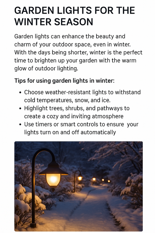 ❄️ Winter Garden Lights: Create a Warm Glow Outdoors