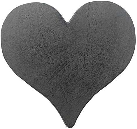 Comfy Hour Rustic Style Collection Cast Iron Garden Stepping Stone - Heart