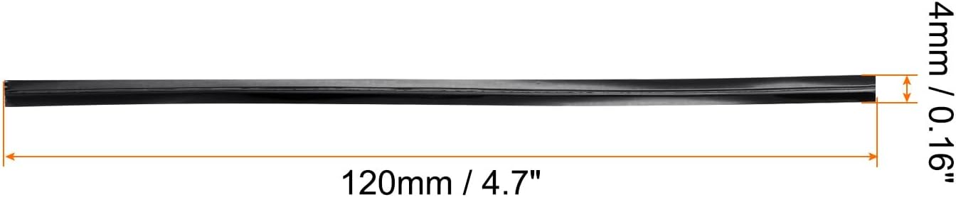 HARFINGTON 800pcs Bag Twist Ties 4.7" Reusable Plastic Metallic Twist Ties Wire Cable Ties for Party Bread Candy Cake, Black