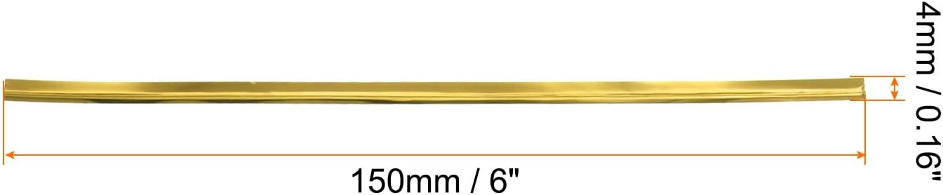 HARFINGTON 800pcs Bag Twist Ties 6" Reusable Plastic Metallic Twist Ties Wire Cable Ties for Party Bread Candy Cake, Gold Tone