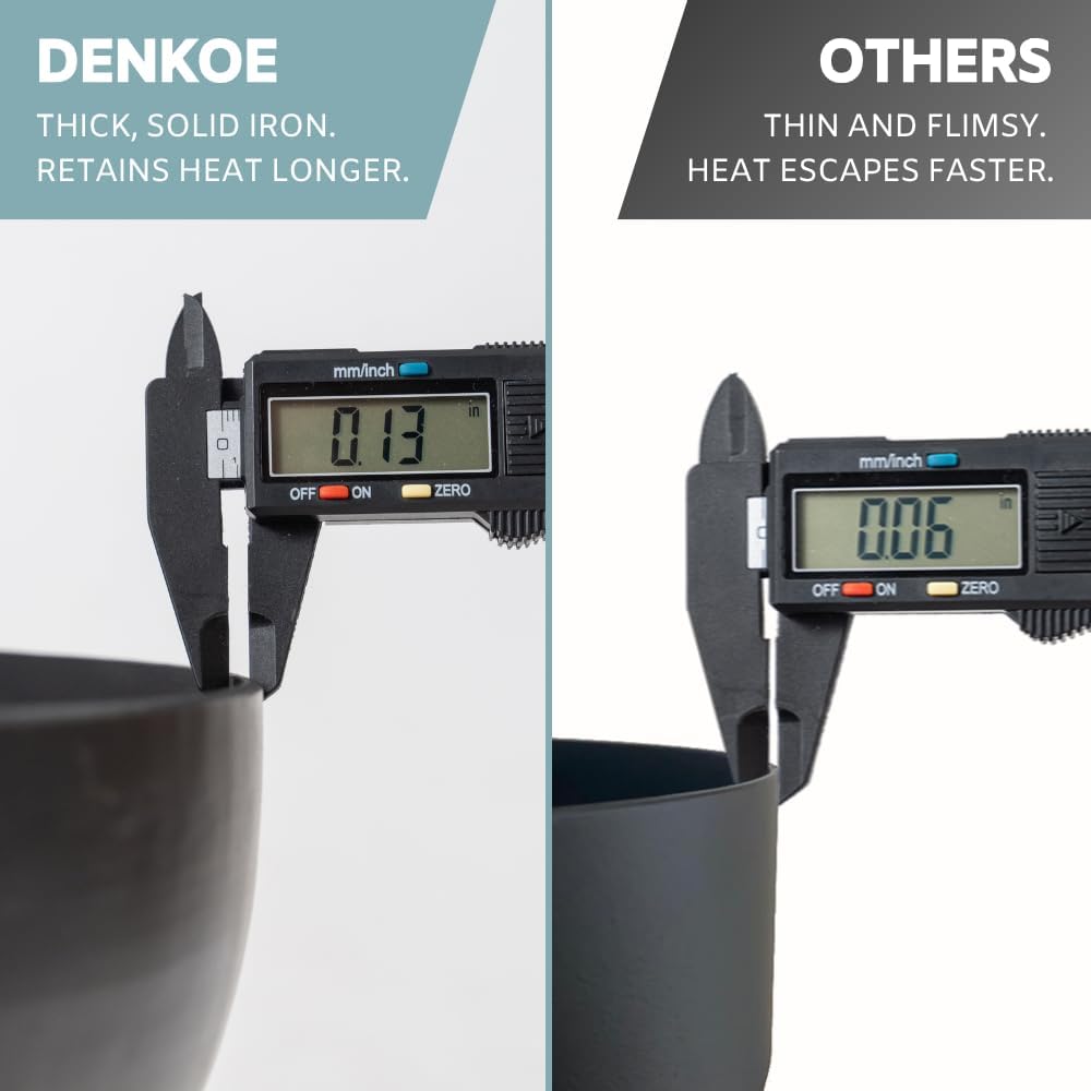 Iron Fire Pit Table with Lid, Extra Thick and Heavy Duty Fire Bowl, Deep Round Firepit for Outdoor Bonfire Gatherings, Wood Burning Firepits for Outside Patio, Modern Outdoor Fire Pits