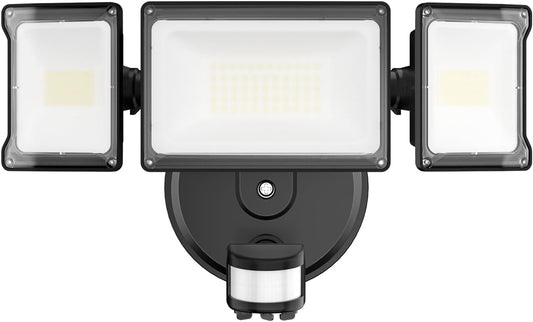 Onforu 65W Motion Sensor Outdoor Lights, 6000lm 6500K Daylight Flood Light Outdoor Motion Sensor, IP65 Waterproof Motion Detected Lights for Outside, Hardwired LED Security Light for Garage Yard