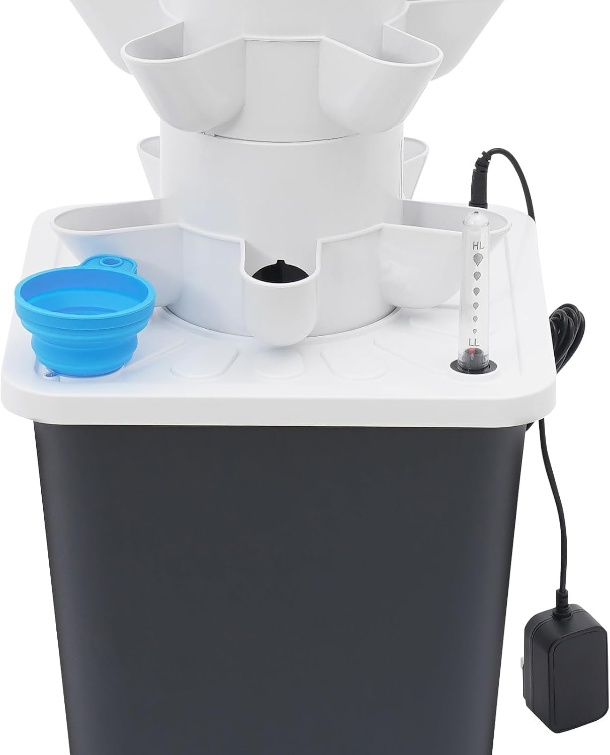 Hydroponics Vertical Growing Kit with Grow Lights 30-Plants Garden Hydroponic Growing System Outdoor Outdoor Indoor Vertical Garden Planter Tower with Automatic Watering for Herbs Fruits Vegetables