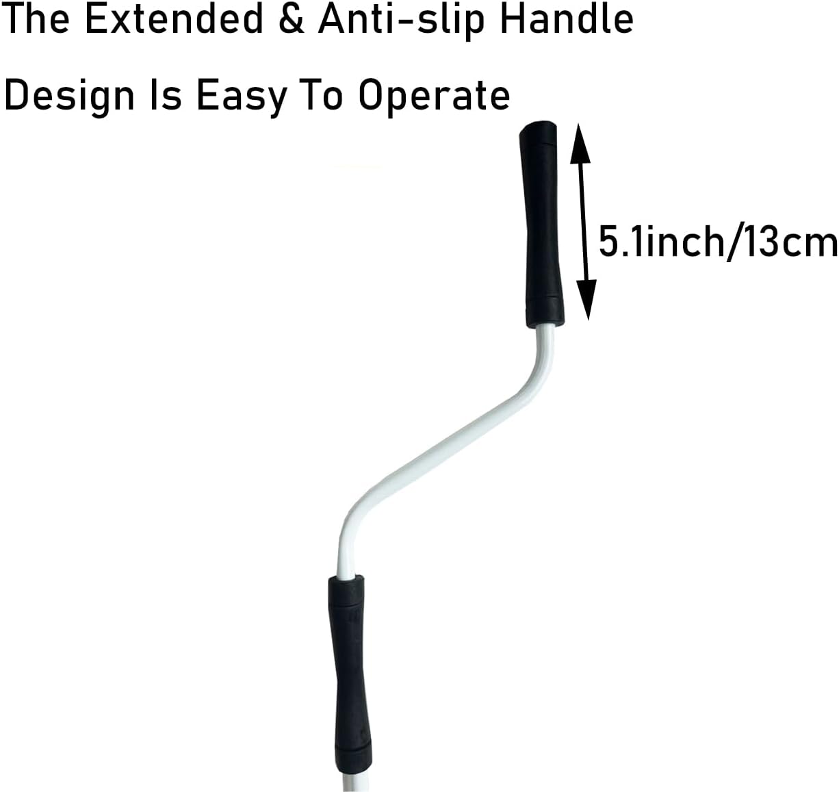 Compost Aerator Tool, 110CM Length Iron Composting Accessories - Manual Turners for Compos Bins and Garbage Decomposition, Rustproof and Durable