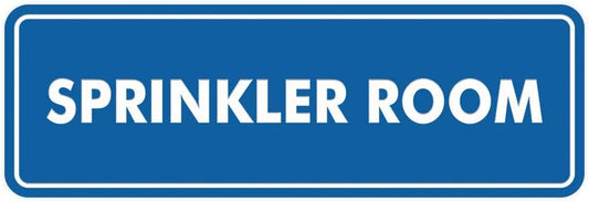 Signs ByLITA Standard Sprinkler Room Sign (Blue) - Medium