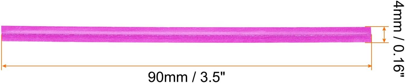 HARFINGTON 1000pcs Bag Twist Ties 3.5" Reusable Kraft Paper Twist Ties Wire Cable Ties for Party Bread Candy Cake, Pink