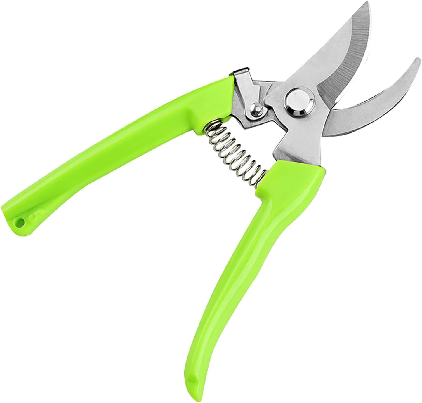 Garden Flower Shears Pruning Shears 6.9 inches Scissors Heavy Duty Plant Scissors for Cutting Flowers, Trimming Plants, Bonsai, Fruits Picking (Green Handle)