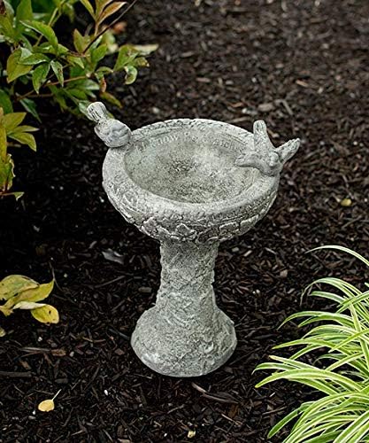 Athens His Eye is on The Sparrow Bird Bath, Pre Aged