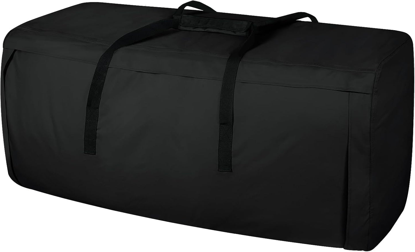 Porch Shield Outdoor Cushion Storage Bag 62 inch Waterproof Outside Storage Bags for Patio Furniture with Zippers and Handles Black