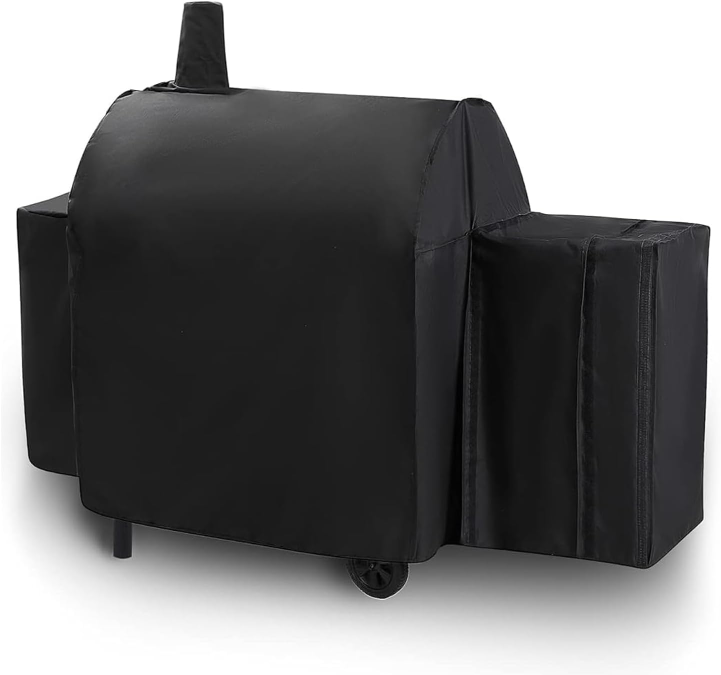Grill Cover for Char-Griller Smokin Champ 1624 Smoking Champ Offset Smoker 1733, Blazer 2130 and Classic 2175, Heavy Duty Waterproof UV Resistant Cover, Outdoor BBQ Accessories