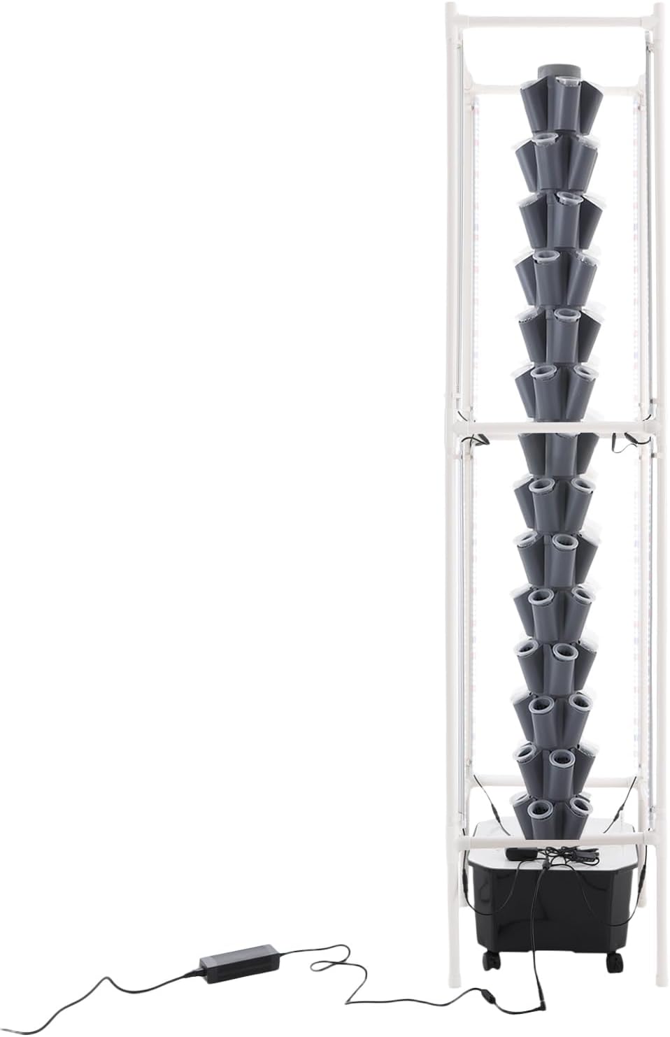 Hydroponic Growing Tower System Kit, 70-Plant Vertical Hydroponics Garden Tower with LED Grow Light, for Outdoor Indoor Herbs Fruits Vegetables Smart Garden Planter Kit