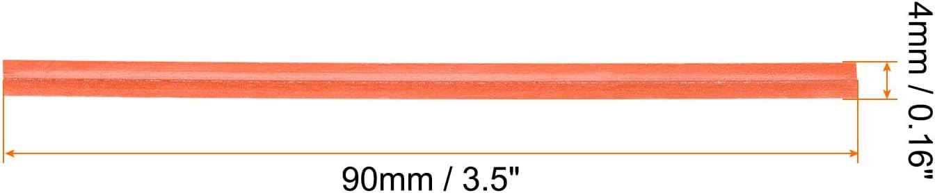 HARFINGTON 1000pcs Bag Twist Ties 3.5" Reusable Kraft Paper Twist Ties Wire Cable Ties for Party Bread Candy Cake, Orange