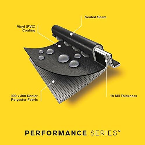 Char-Broil 3-4 Burner Grill Cover + SAFER Nylon Bristle Grill Brush Bundle