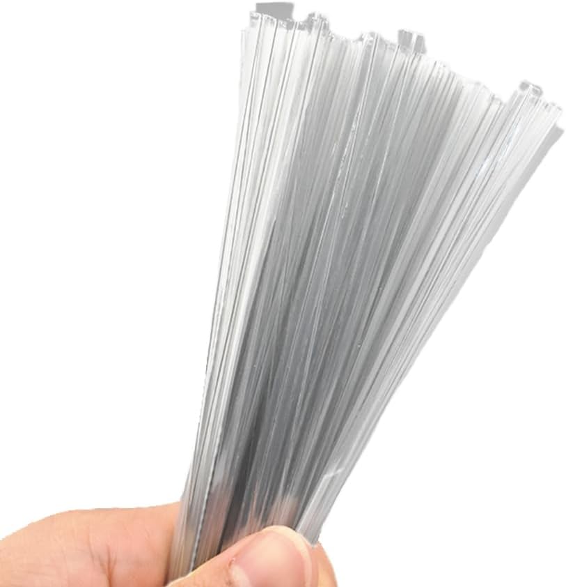 HAHIYO 300Pcs 5inches Cear Metal Twist Ties Bread Candy Coffee Bag Ties Plant Garden Twist Ties for Cellophane Treat Bags Gift Wraping Bags Plastic Bags Halloween Party Cake Present Art Crafts