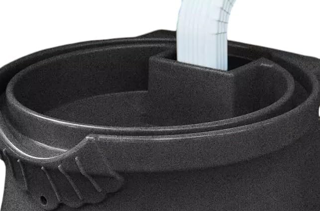 Rain Wizard Decorative Rain Barrel, 50 Gallon, with Brass Spigots (Dark Granite)