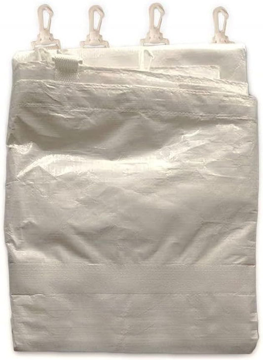 20' x 40' Economy Sidewall Kit for Canopy Tent, Complete Set of (6) White 20' Side Walls for 7' Foot Height Party Frame and Outdoor Canopy Pole Tents, Tent Not Included