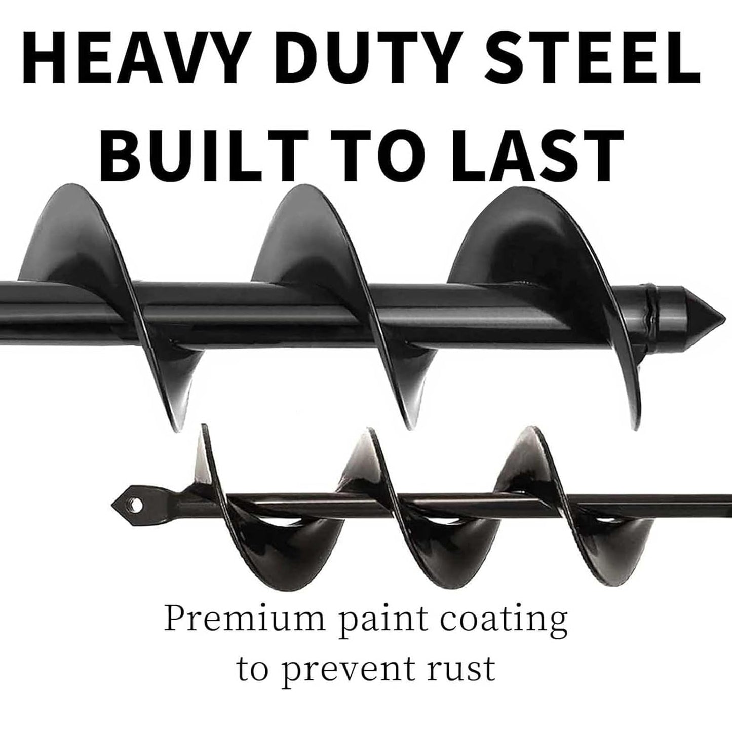 TCBWFY Garden Auger Drill Bit for Planting 1.6"x16.5"and 3.5"x16",Heavy Duty Bulb Planter Tool for Digging Holes,Compatible with 3/8" Hex Drive Drill