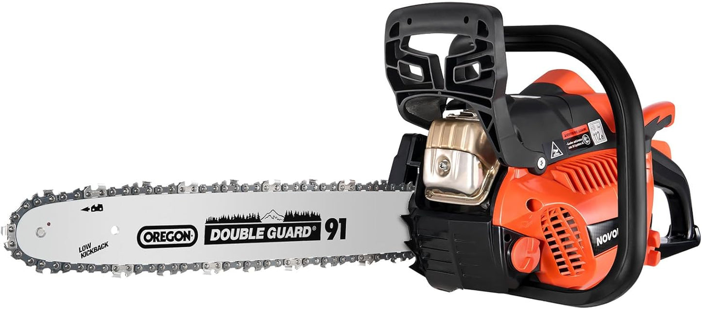 16" Chain and 16” Guide Bar Pitch: 3/8” Low Profile 57Drive Links Replacement Chain For Electric Chainsaw Gas Chainsaws .050" Gauge