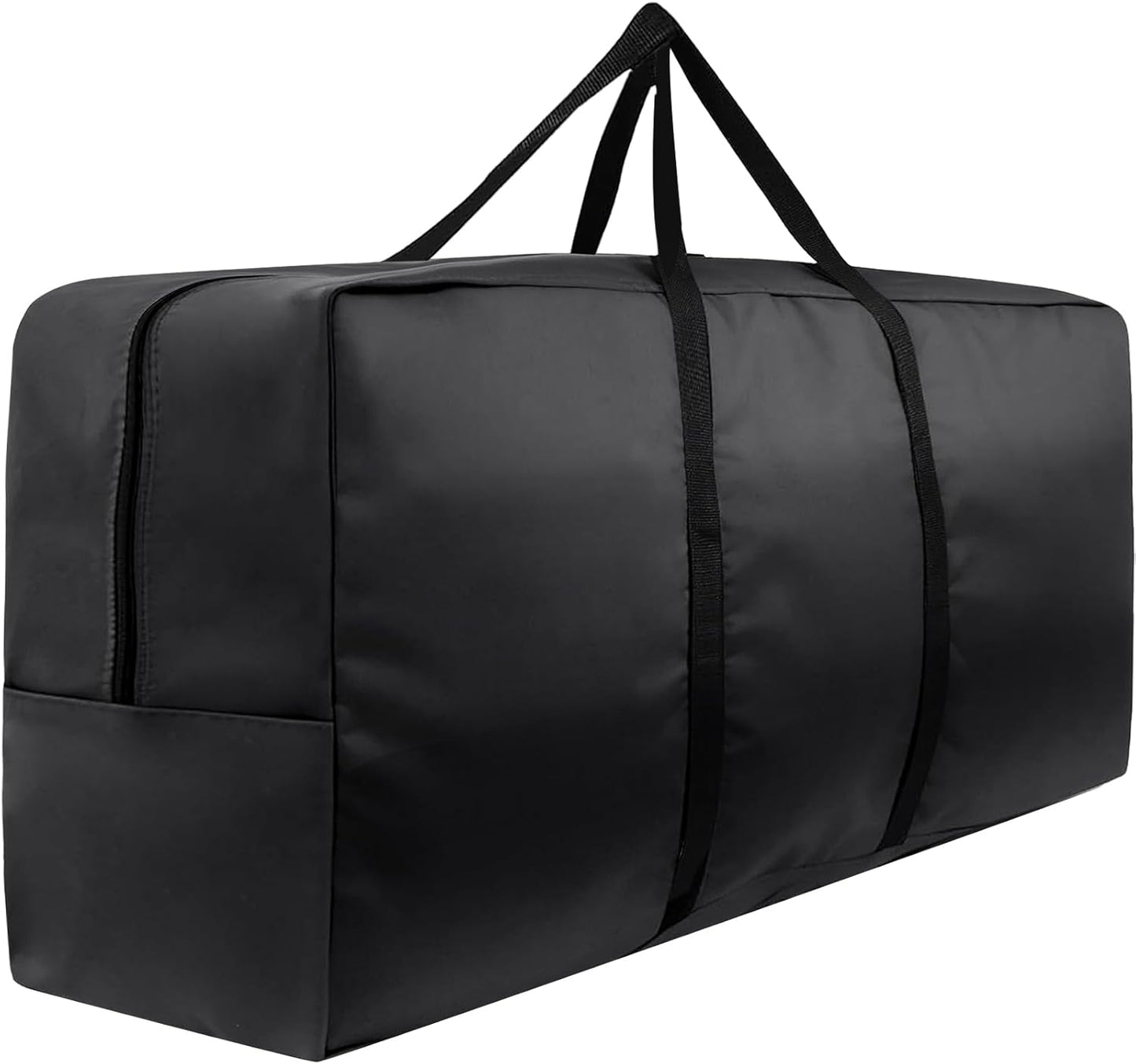 420D Waterproof Garden Cushion Storage Bag - 68" Rectangular Outdoor Patio Bag With Zipper and Handles - Extra Large 68" L x 29" H x 20" W Black
