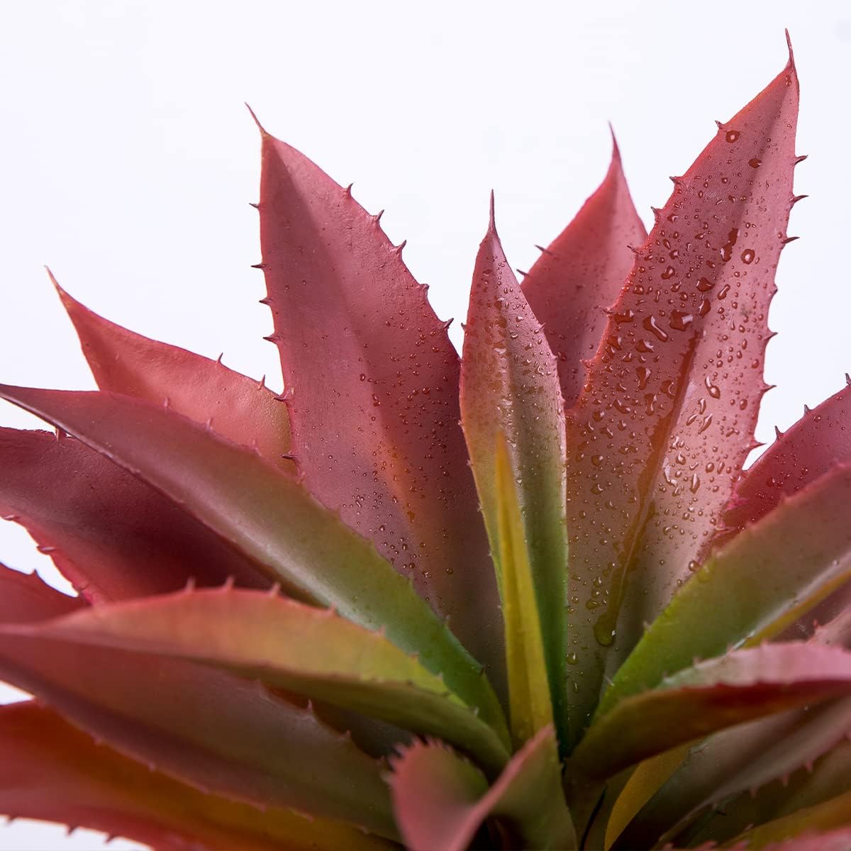 Veryhome Succulents Plants Artificial Aloe Plant, 12.5Inch Large Faux Succulents Unpotted, Premium Crafting DIY Greenery Decor for Indoor & Outdoor(Red)