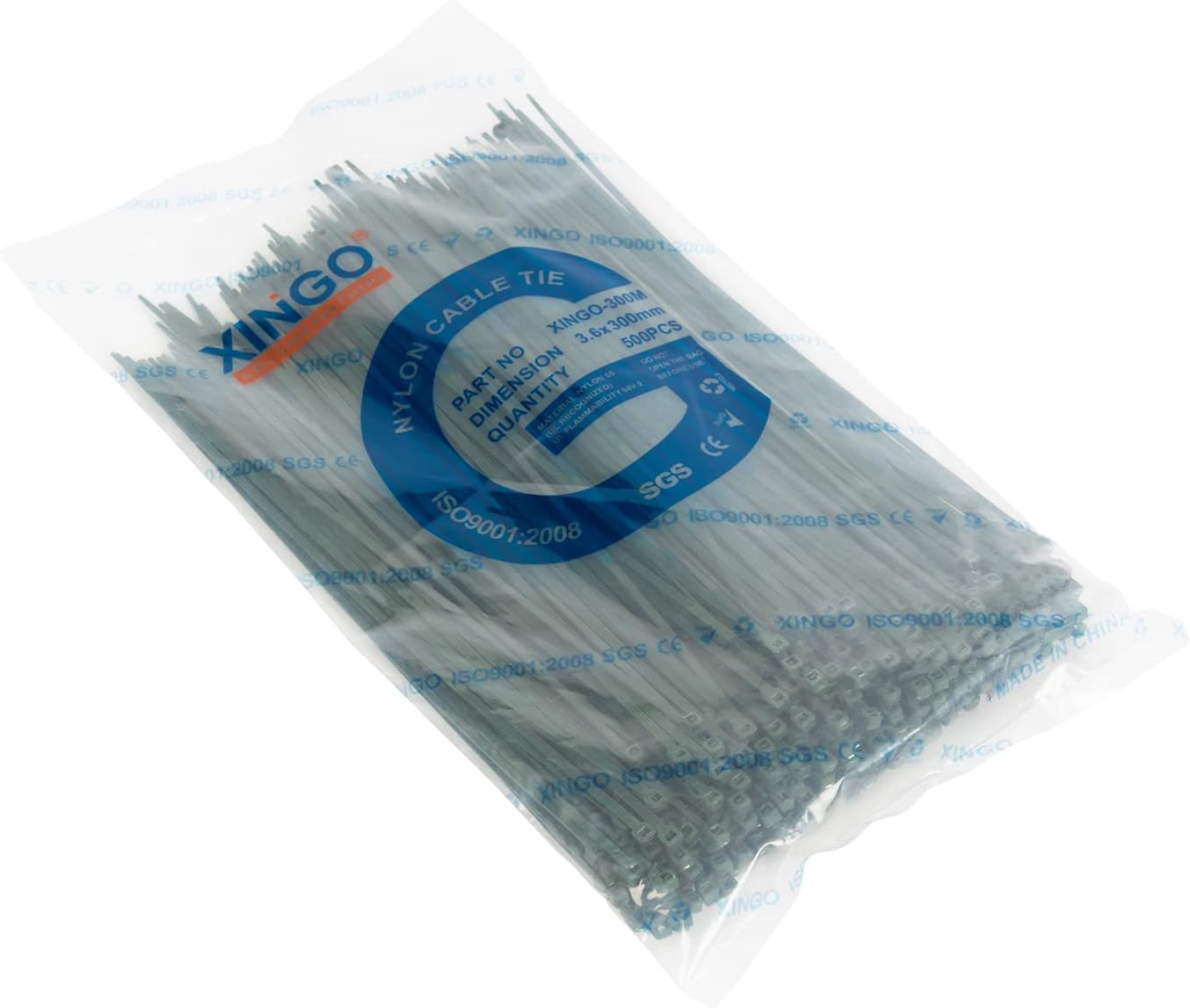 XINGO Cable Zip Ties (500 Pack), 40 Lbs Tensile Strength-Heavy Duty, Self-Locking Nylon Plastic Wire Ties in Assorted Sizes and Colors for indoor and outdoor (12 inch, Dark Green)