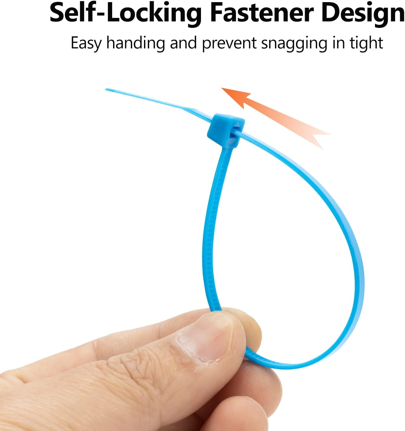 XINGO 100PCS Cable Zip Ties Heavy Duty, Premium Nylon Plastic Wire Ties with 50 Pounds Tensile Strength, Self-Locking Black Nylon Zip Ties for Indoor and Outdoor (16 inch, Purple)