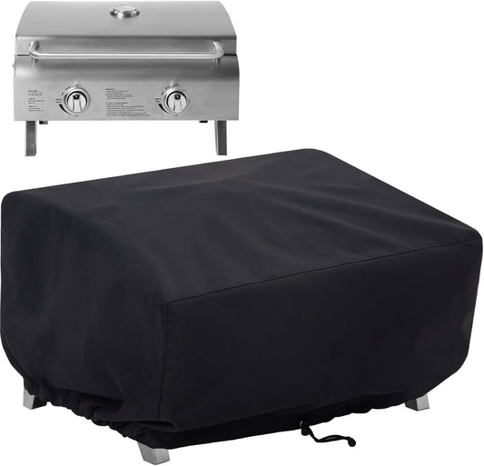 NOELIFE 24 Inch Tabletop Grill Cover for Cuisinart CGG-306/ CGG-059A/ CGG-059, Pit Boss 75275/ PB336GS/ PB100P1, Waterproof Outdoor BBQ Grilling Griddle Accessories, Black (Cover Only)
