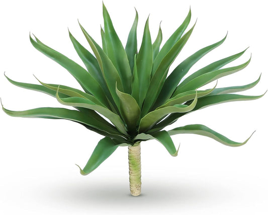 Velener Fake Agave Artificial Plant: Unpotted Fake Agave Plant for Room Decor, UV Resistant Faux Agave Plant for Outdoor/Indoor Decor, 22 inches, Set of 1
