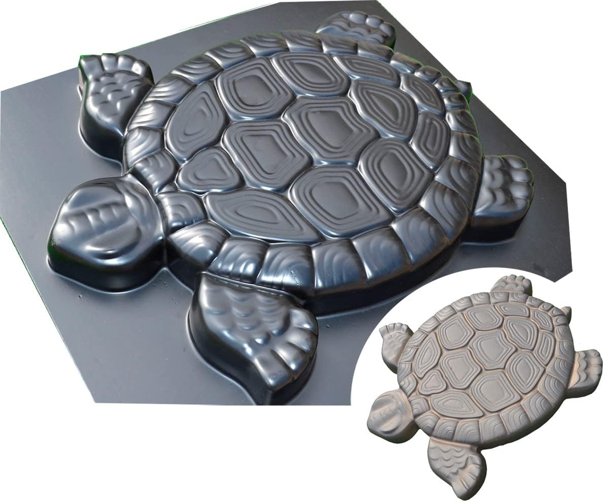 SvitMolds Mold DIY Turtle Shape Stepping Stone Mold Turtle Decorative Stepping Stone Mould Concrete Cement Mould DIY Personalized Manual Garden Lawn Pathmate Paving Pavement Paver (S02)